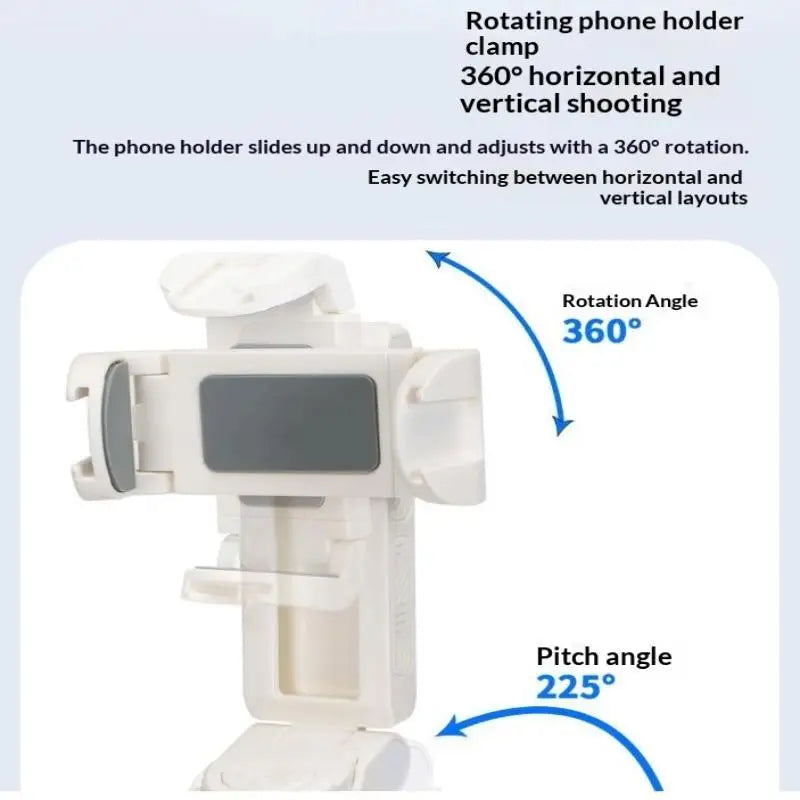 Mini Foldable Selfie Stick & Adjustable Phone Holder Foldable Selfie Stick PLUSH