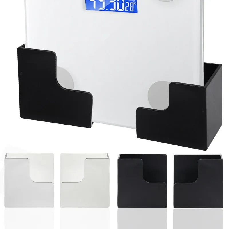 No-Drill Wall Mount Scale Holder – Adhesive Storage Rack Scale Wall Bracket PLUSH