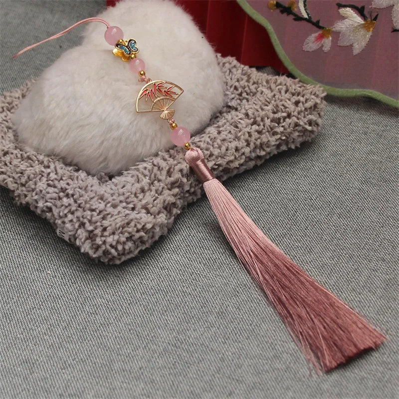 Hanfu Tassel Decoration – Antique Fan Cheongsam Trim | 30cm Garment Tassel Trim PLUSH style 26