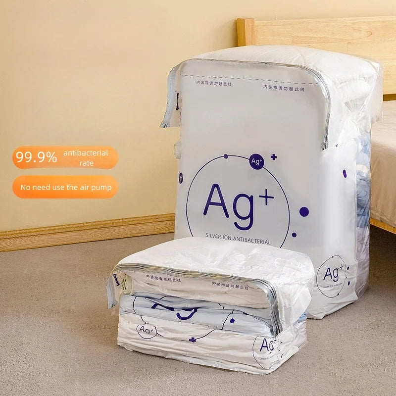TAILI Antibacterial Vacuum Storage Bags – No Pump Needed Vacuum Storage Bags PLUSH