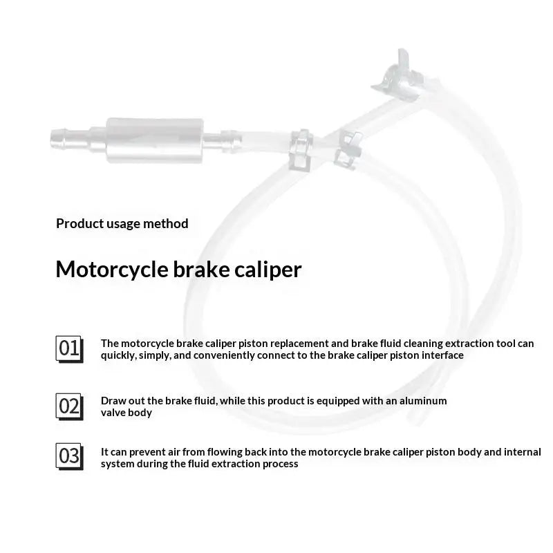 Motorcycle Brake Bleeder Hose Kit – 2pc Hydraulic Caliper Tool Brake Bleeder Kit PLUSH