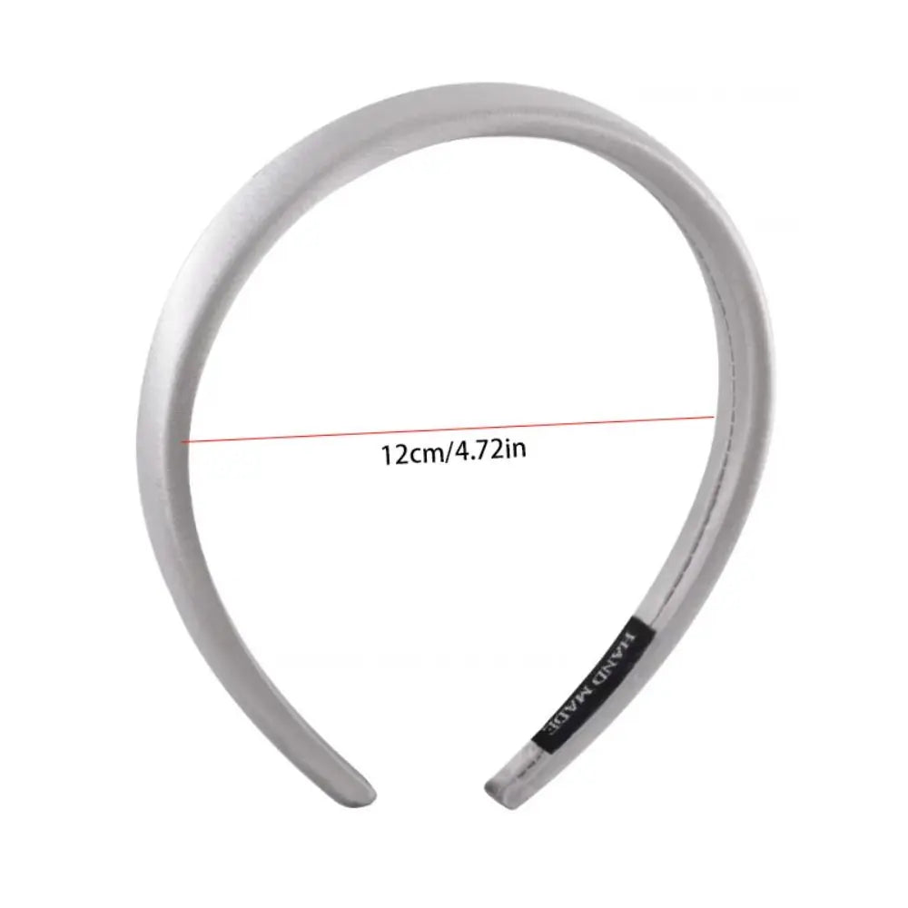 Silk Satin Headband for Women – Korean Style Hair Hoop Satin Headband PLUSH