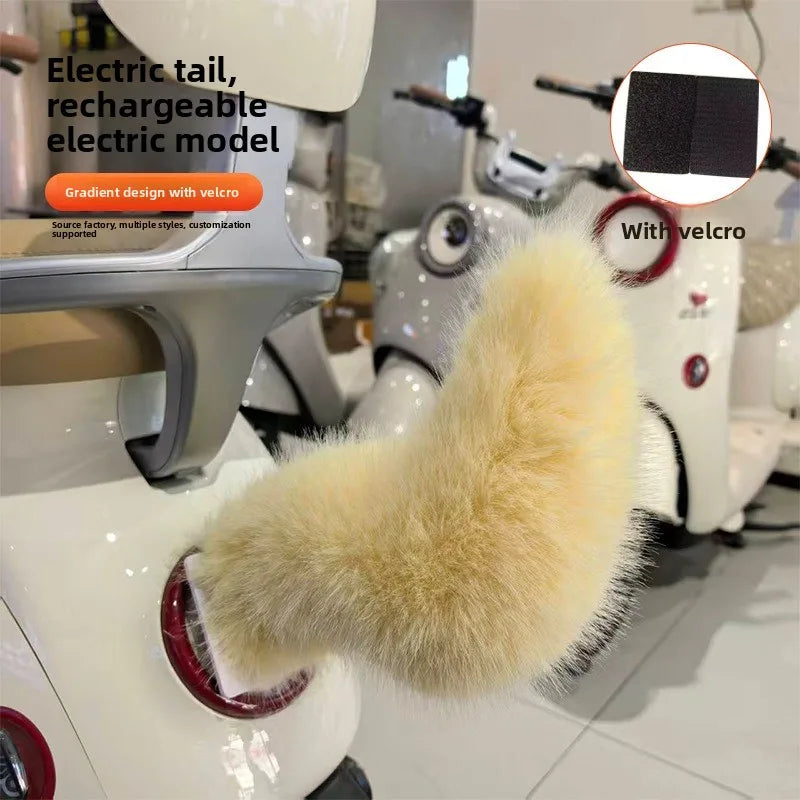 Animated Beast Tail E-Scooter Decoration – Sound & Remote Scooter Tail Decoration PLUSH