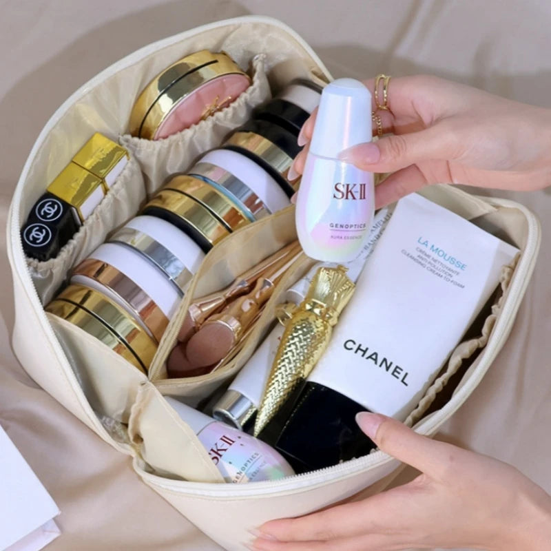 Travel Makeup Bag & Cosmetics Organizer | Skincare Storage Box Cosmetics Organizer PLUSH