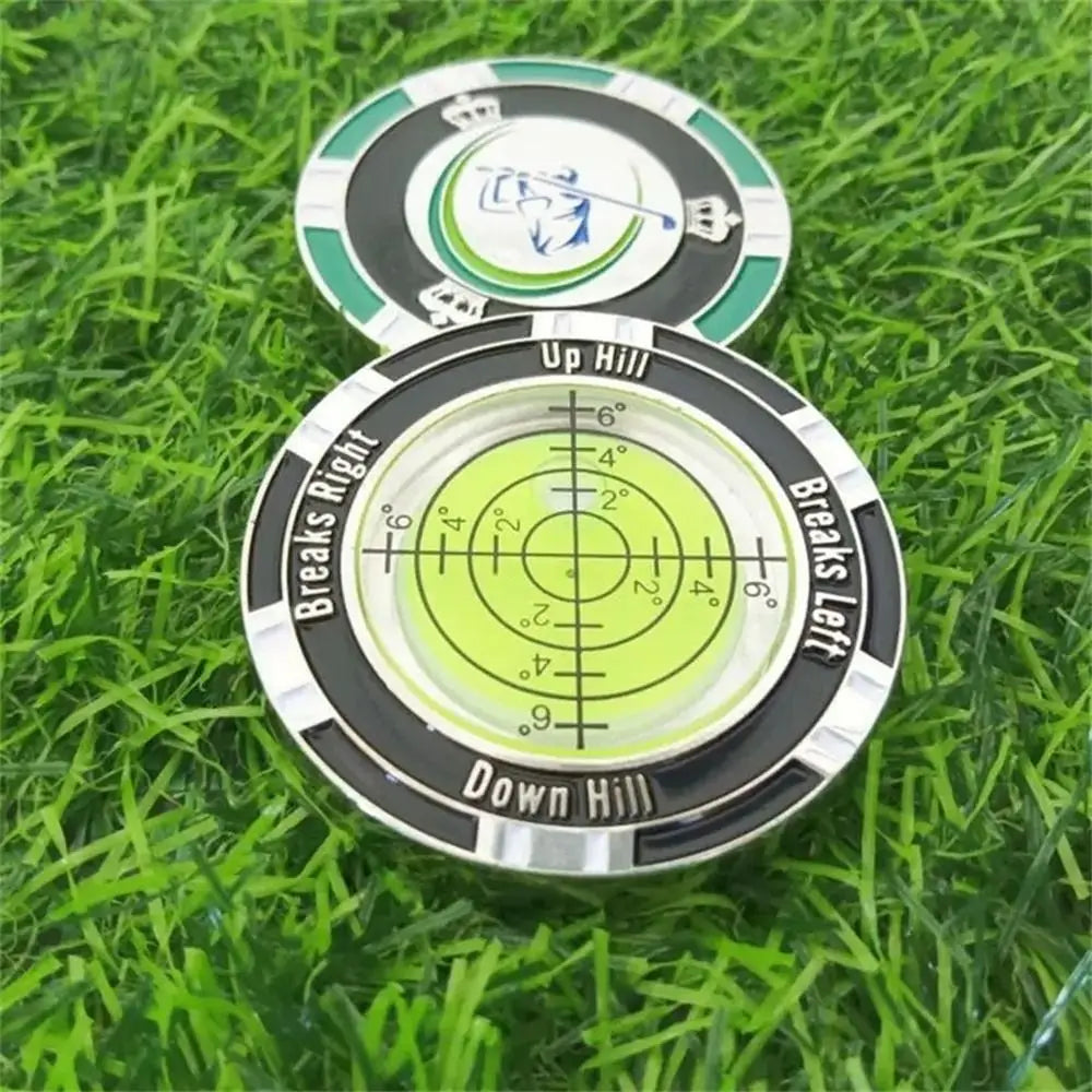 Golf Green Reader Slope Meter & Spirit Level Tool Golf Training Tool PLUSH