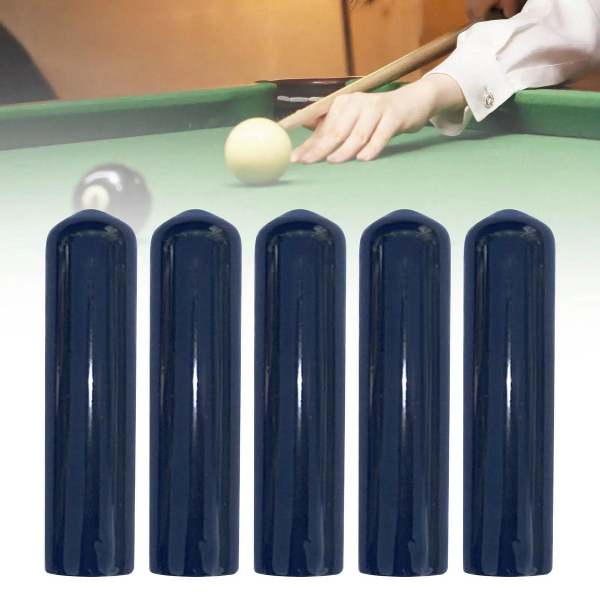 Pool Cue Tip Protectors 11.5mm Soft Caps – 5 Pack | Tooyful Cue Tip Protector PLUSH