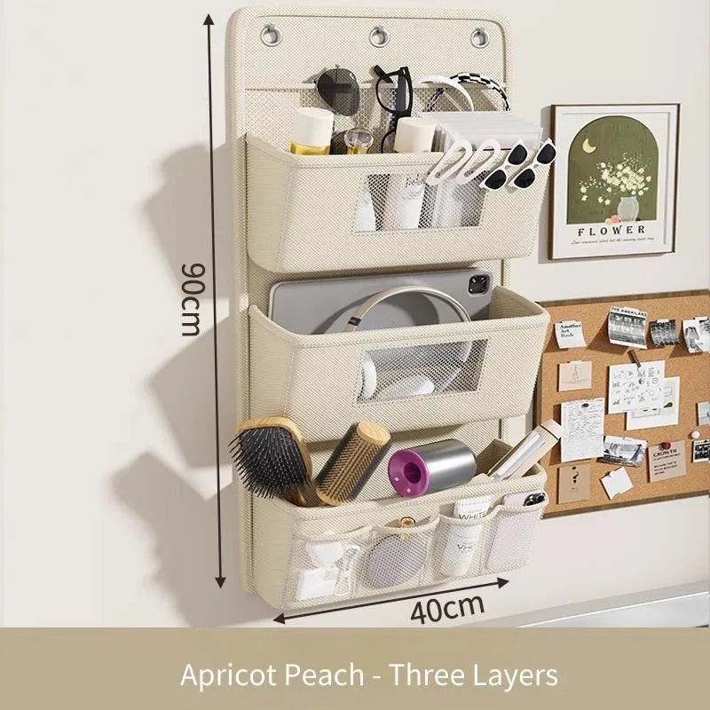 Hanging Bedside Storage Organizer – Oxford Fabric Wall Door Bag Hanging Storage Organizer PLUSH