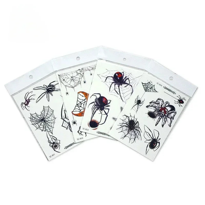 Spider Temporary Tattoo Sticker – Herbal Ink, Lasts 1-2 Weeks Temporary Tattoo Sticker PLUSH