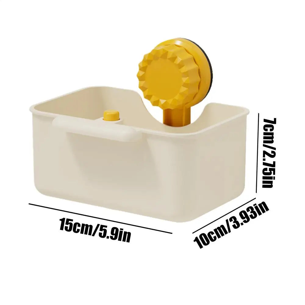 Sink Drain Strainer Basket with Suction Cup | Kitchen Filter Sink Strainer Basket PLUSH White