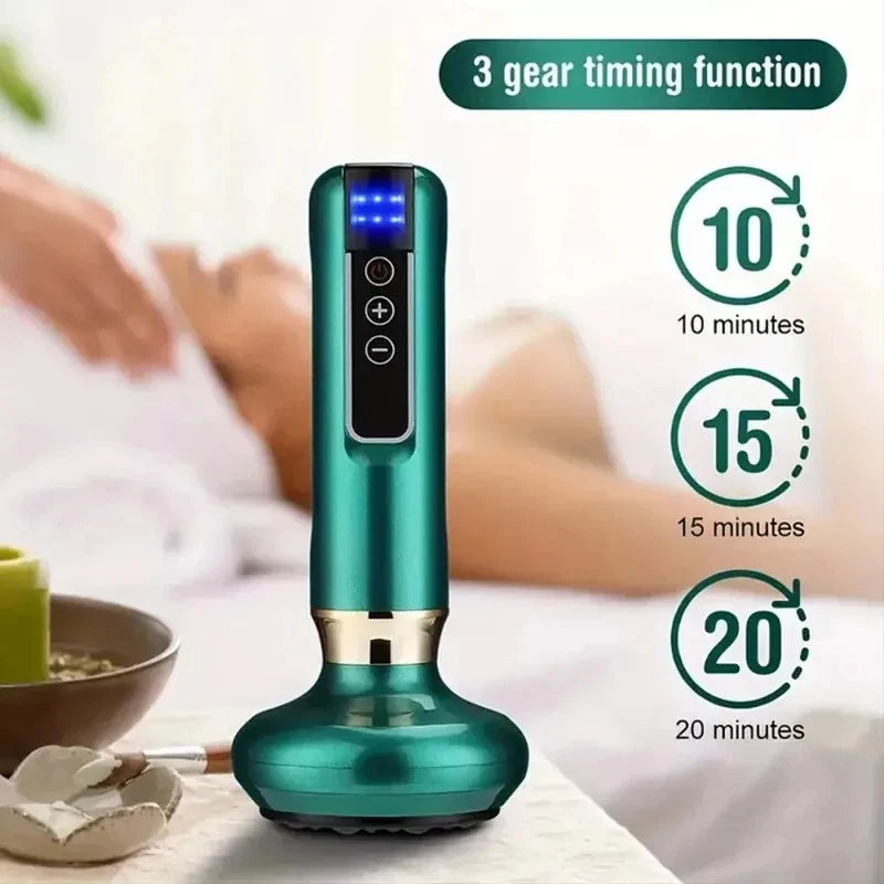 Electric Cupping Massager – Infrared Heat & Vacuum Suction Electric Cupping Massager PLUSH