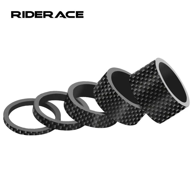 RIDERACE 28.6MM Carbon Fiber Bike Headset Spacers – MTB Fork Bike Headset Spacer PLUSH