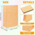 Colorful Kraft Paper Party Gift Bags – 10/20/30 Pack Party Gift Bags PLUSH Orange 30PCS