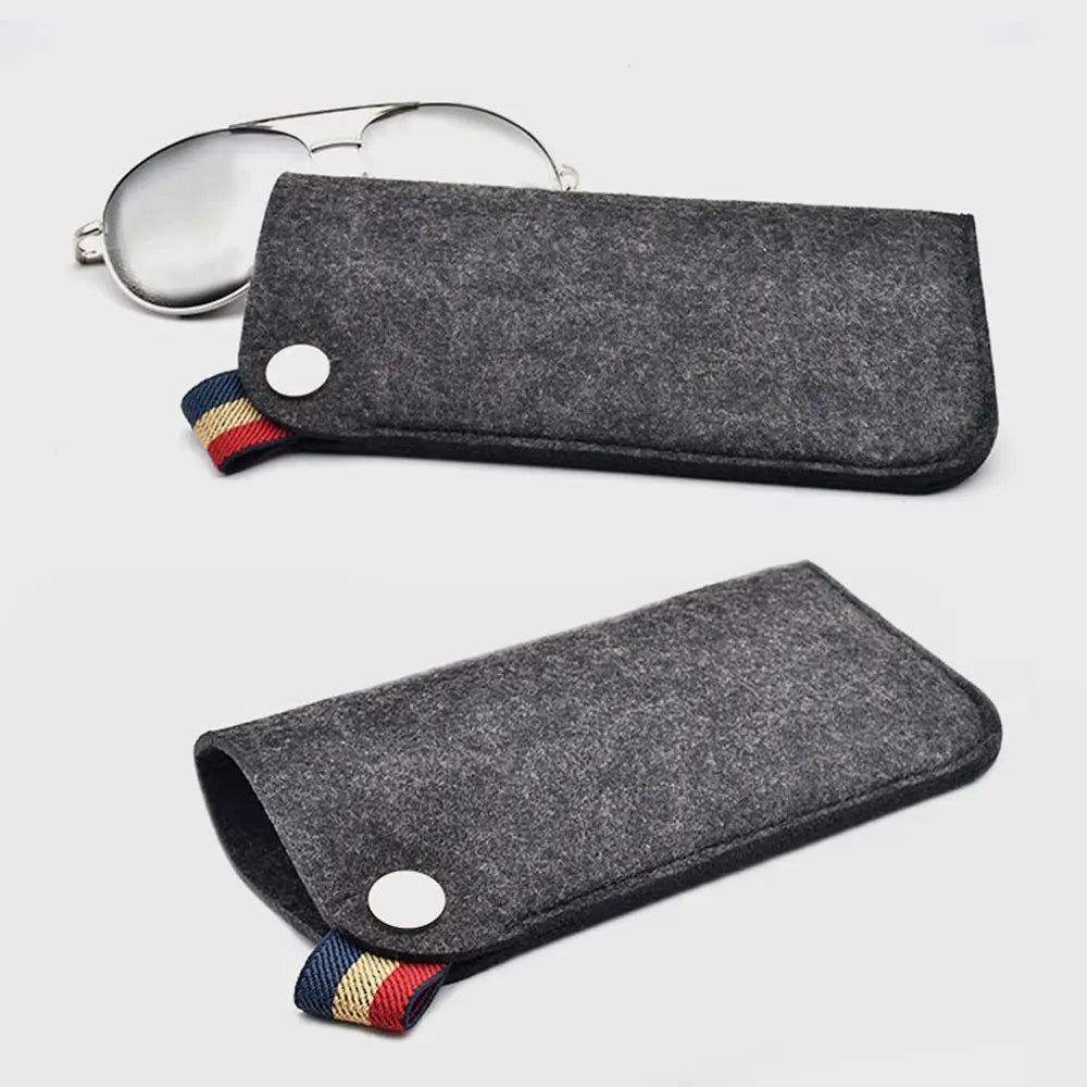 Soft Felt Glasses Bag – Portable Sunglasses Storage Pouch Eyewear Storage Bag PLUSH