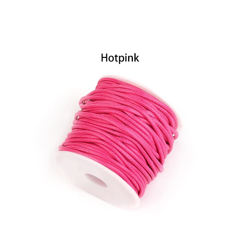 10 Yards 0.5mm Korea Waxed Thread – Leather & Bookbinding Waxed Craft Thread PLUSH hotpink 0.5mm