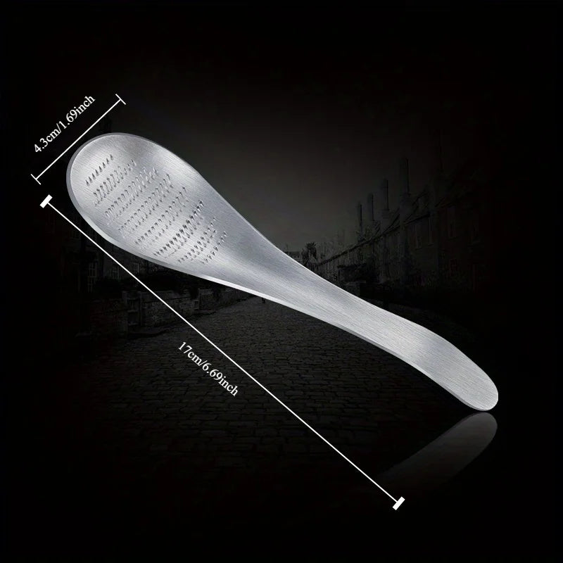 Stainless Steel Ginger & Garlic Crushing Spoon | Kitchen Tool Kitchen Crushing Spoon PLUSH 1pc