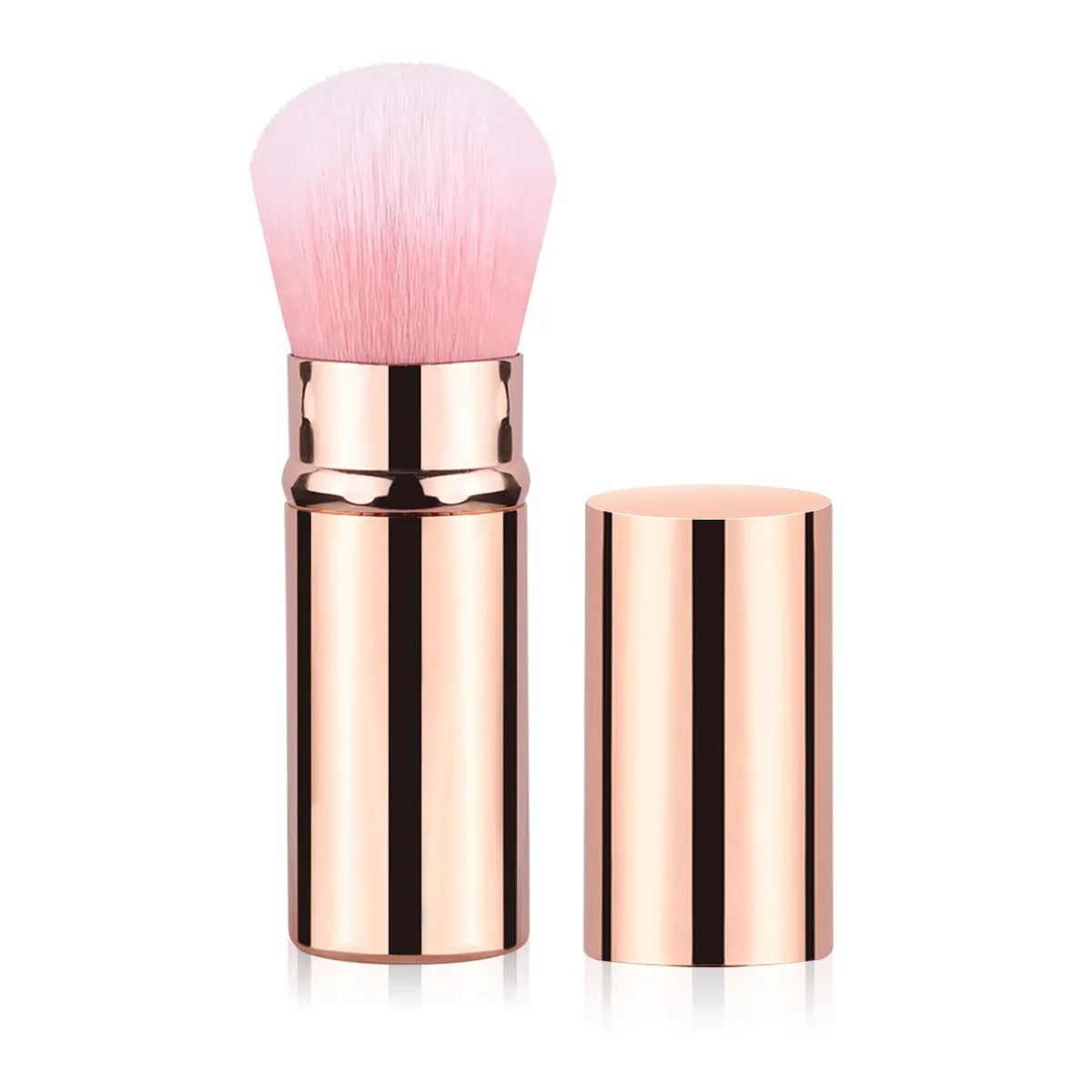 Mini Retractable Powder Blush & Highlight Brush | Portable Makeup Brush PLUSH No.7