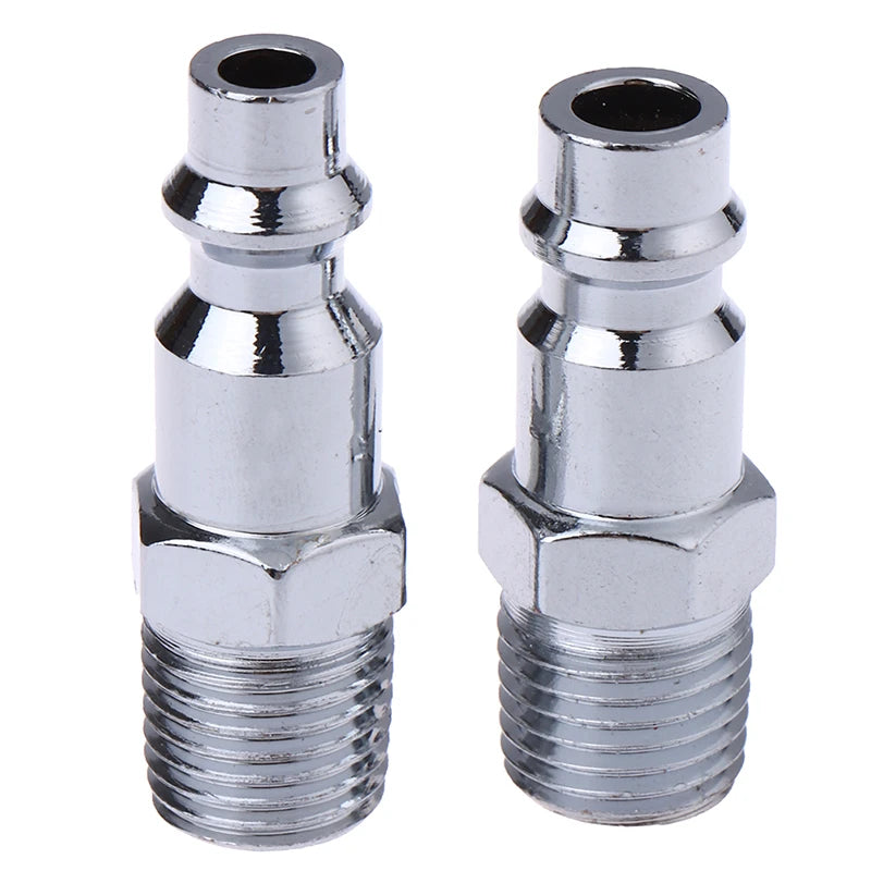 1/4" NPT Pneumatic Quick Coupling Male Connector US EU Style Pneumatic Fitting PLUSH