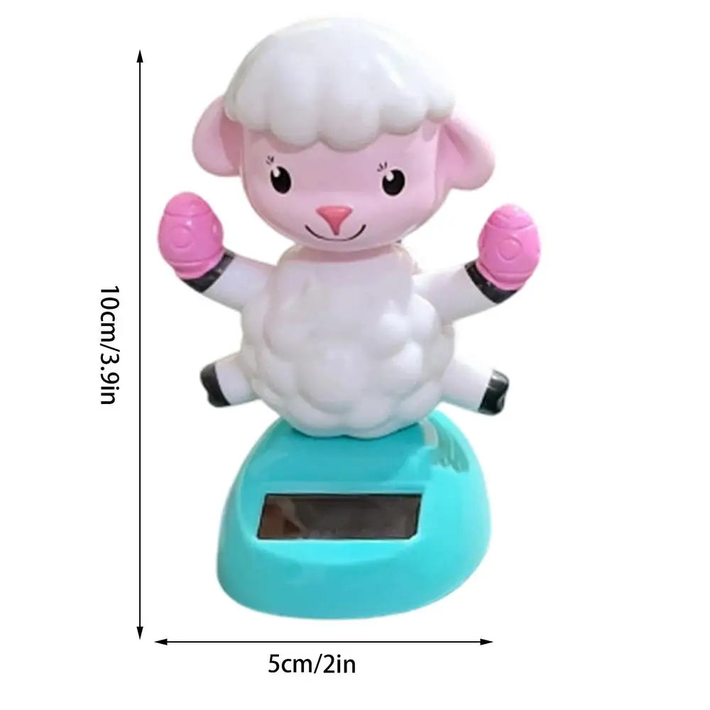 Solar Dancing Animal Dashboard Ornament – Swinging Decor Toy Solar Dancing Figurine PLUSH A