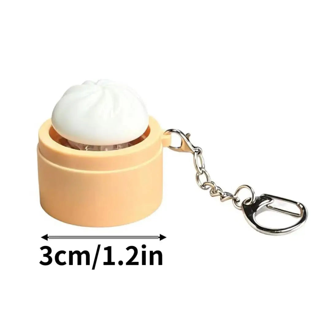 Mini Steamed Bun Squeeze Fidget Keychain | Cute Sensory Toy Fidget Keychain Toy PLUSH