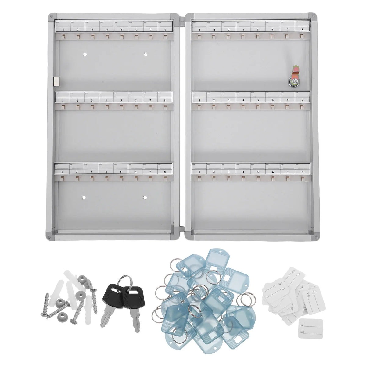 Wall Mounted Lockable Key Cabinet – Aluminum Alloy Key Box Key Storage Cabinet PLUSH