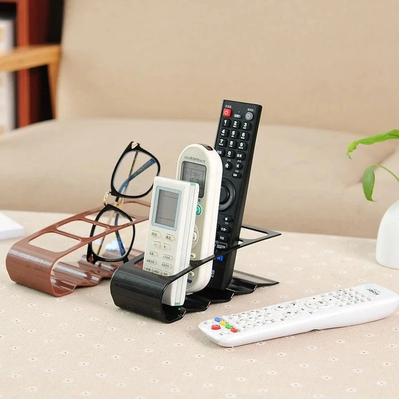 4-Compartment Desktop Organizer – Remote & Desk Storage Rack Desktop Organizer PLUSH
