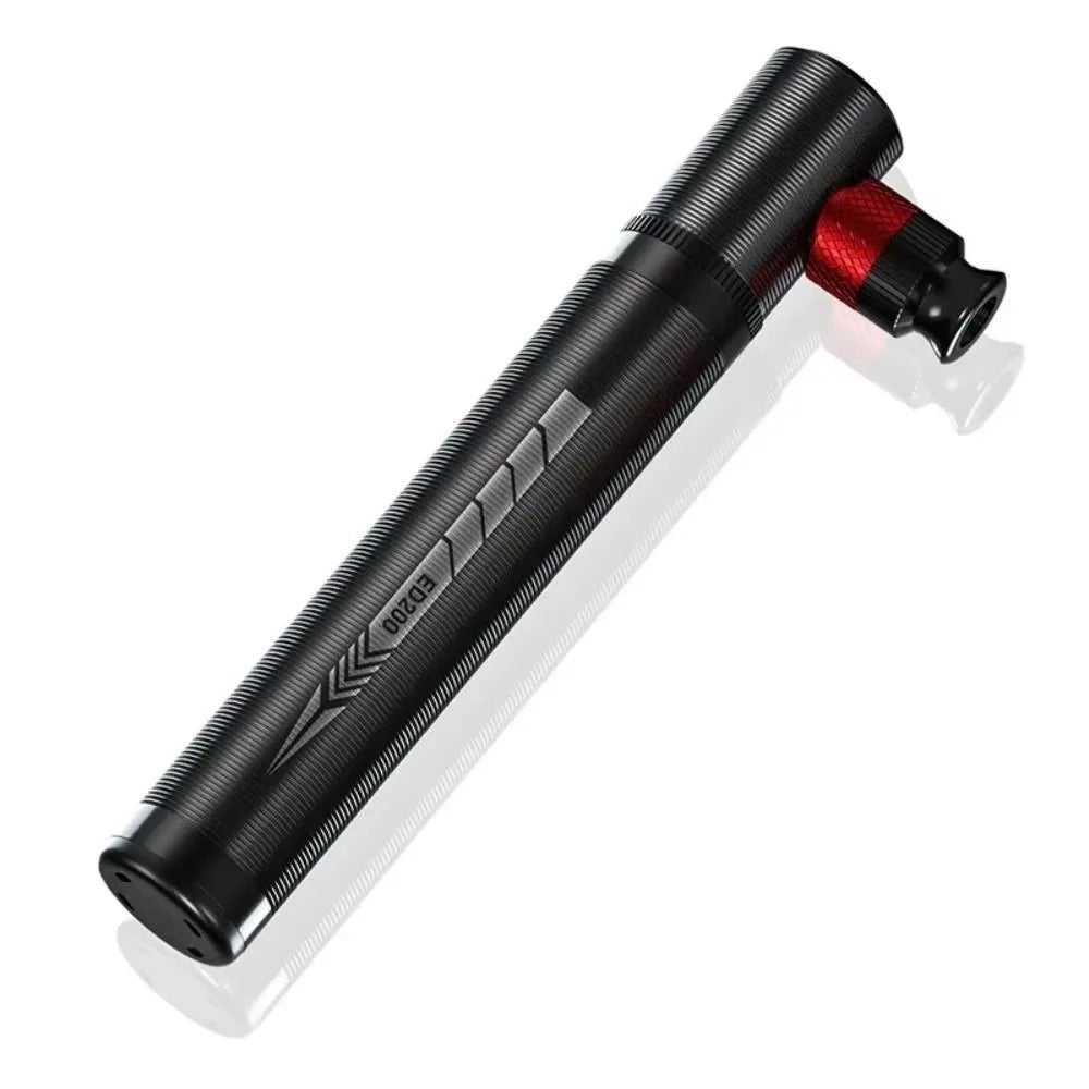 Mini Portable Bike Pump Aluminum Alloy – Universal Valve Mini Bike Pump PLUSH Black