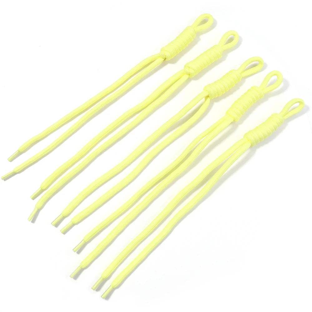 5pcs Braided Nylon Lanyard Keychain Cord – DIY Craft Supplies Braided Lanyard Cord PLUSH Light Yellow 24-28cm