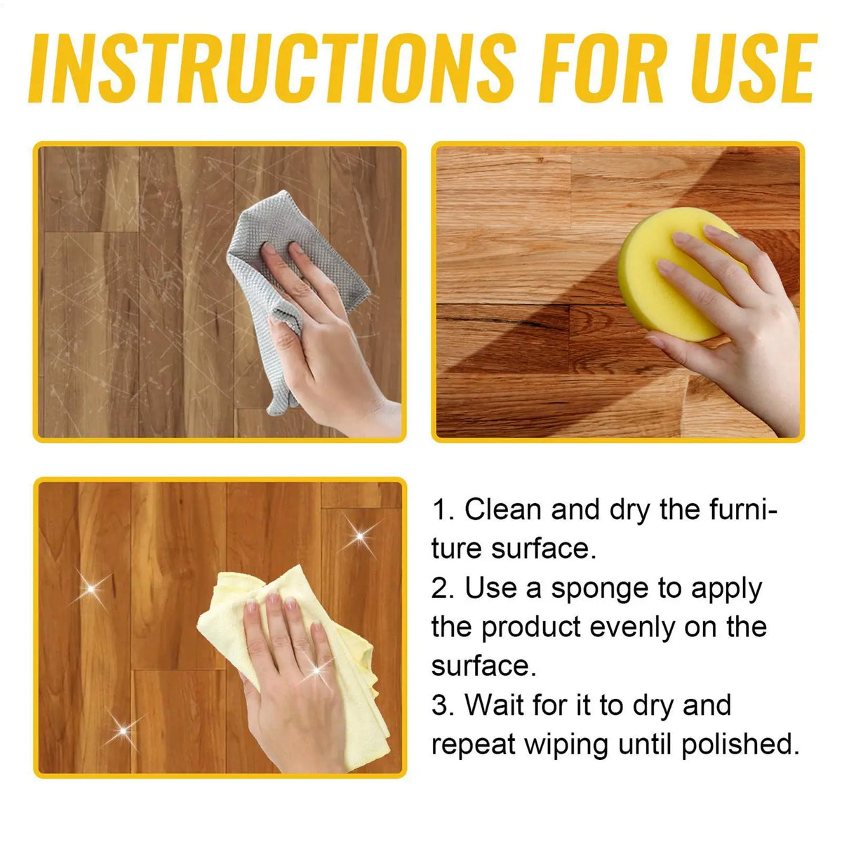 100ml Beeswax Wood Polish & Furniture Care Wax – Waterproof Furniture Polish Wax PLUSH