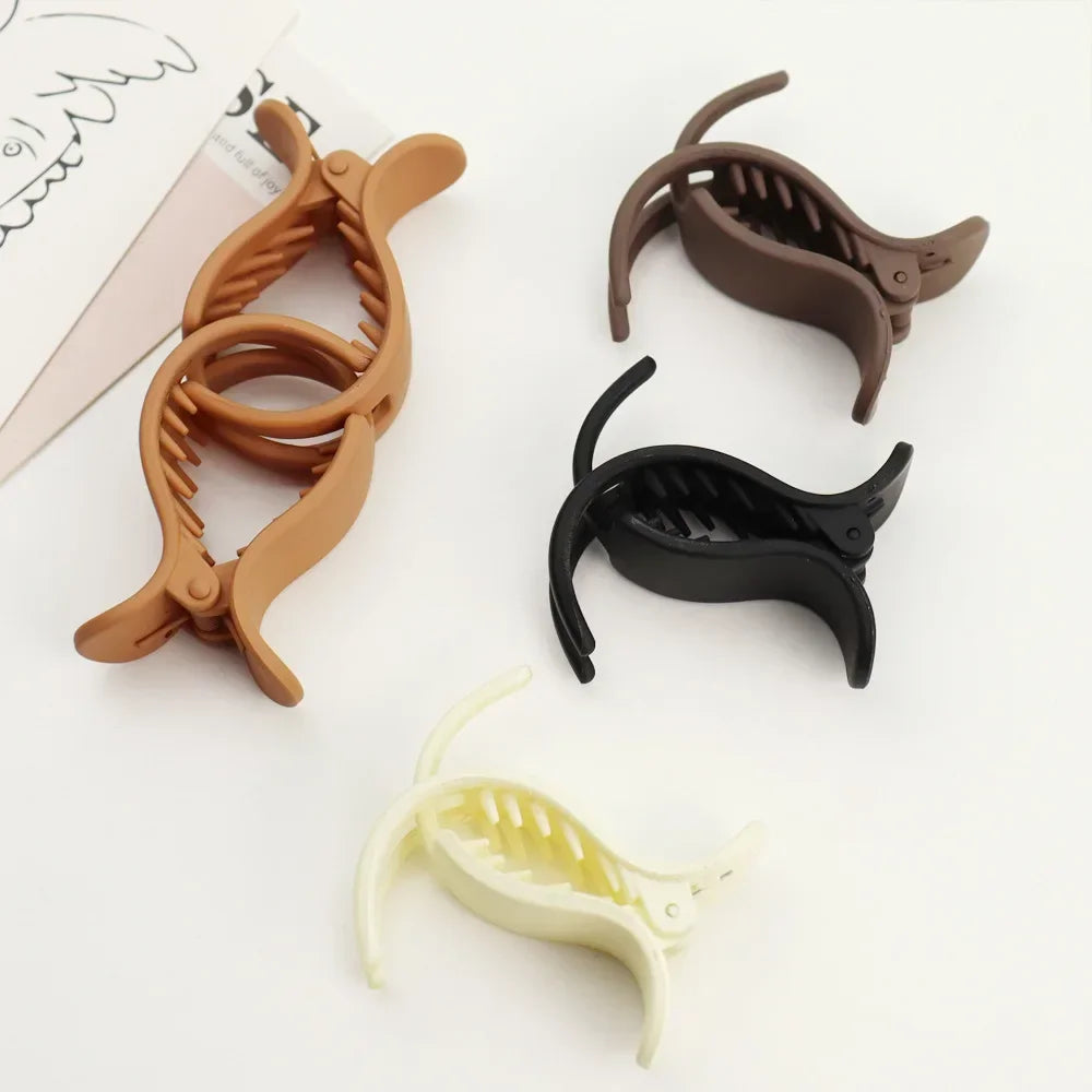 Frosted Acrylic Round Hair Claw Clip – Shark Clip Barrette Hair Claw Clip PLUSH