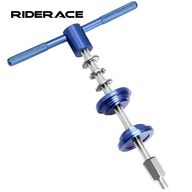 RIDERACE BB & Headset Press Tool – MTB & Road Bike Install Bike Repair Tool PLUSH Blue