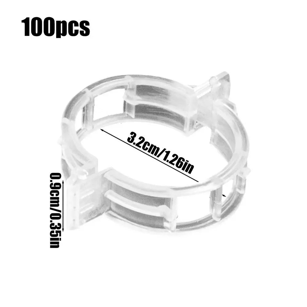 100pcs Plant Support Clips – Trellis Stake Clips for Garden Garden Support Clips PLUSH 100Pcs