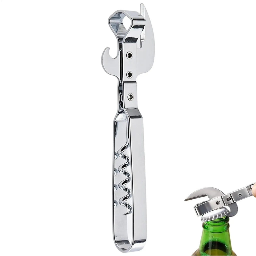 Multifunctional Stainless Steel Bottle & Can Opener – Kitchen Tool Bottle Can Opener PLUSH