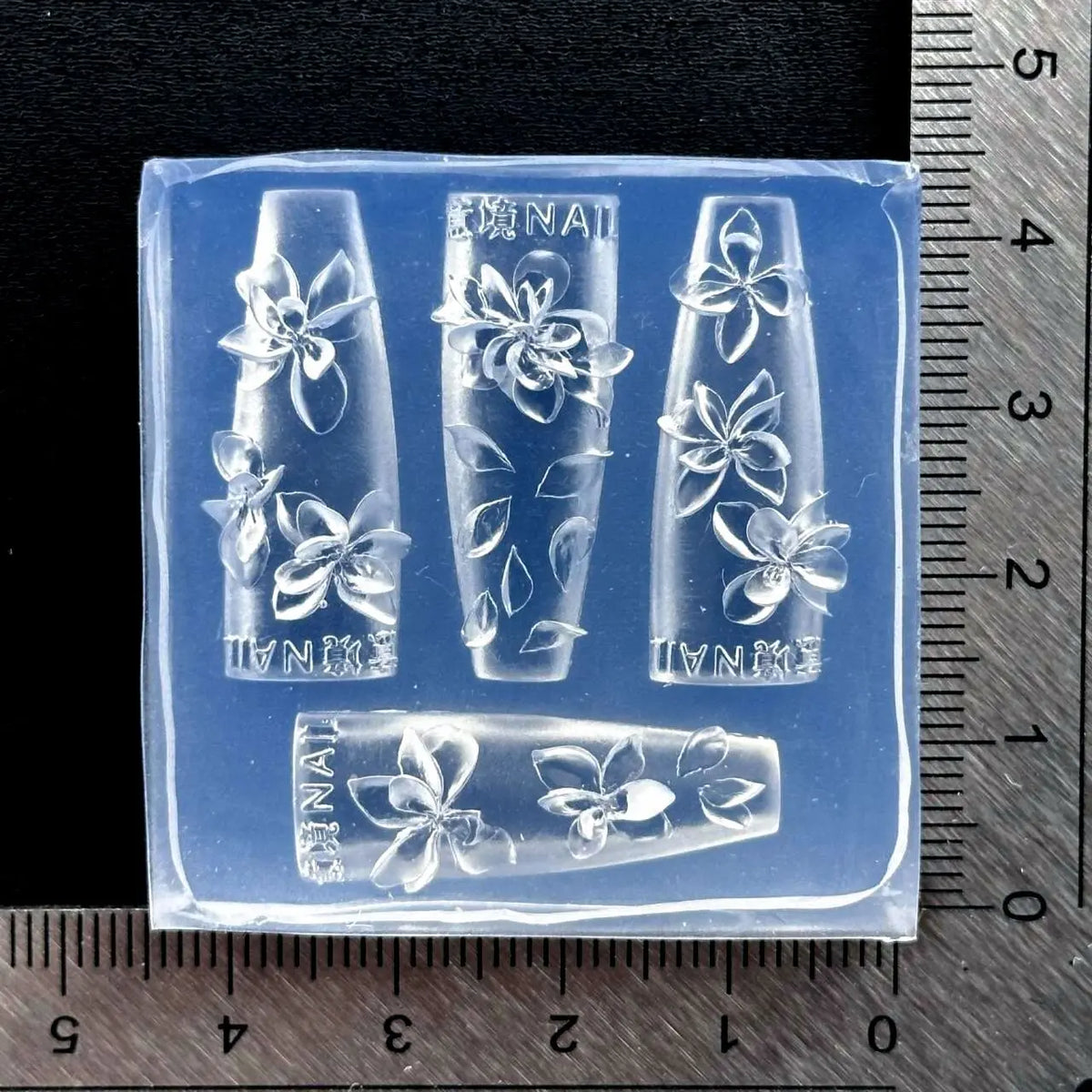 Silicone 3D Flower Nail Art Mold – Reusable Petal Template Nail Art Mold PLUSH A9