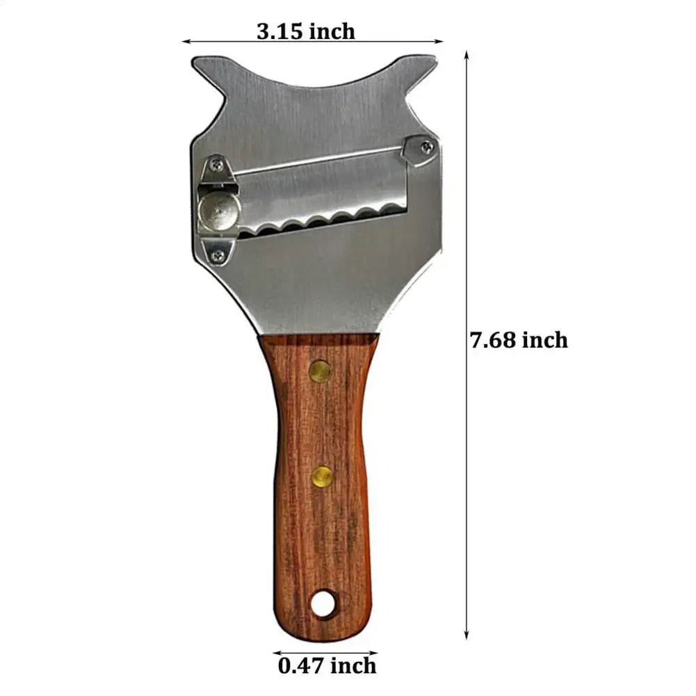 Stainless Steel Truffle & Cheese Slicer | Adjustable Blade Cheese & Truffle Slicer PLUSH