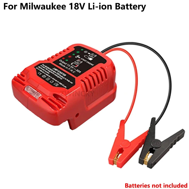 ZWINCKY 18V Jump Starter Cables for Makita/DeWalt/Milwaukee Jump Starter Adapter PLUSH For Milwaukees China Mainland