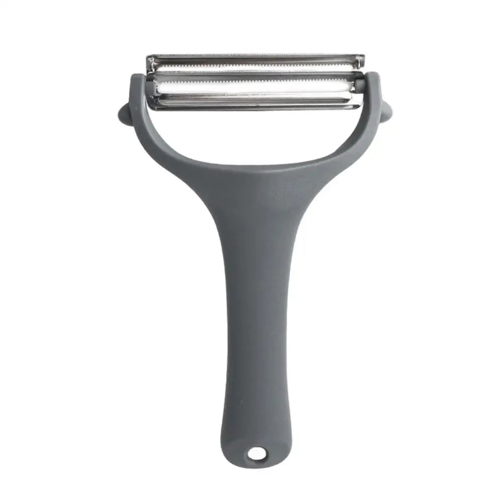 Stainless Steel Vegetable Peeler & Shredder | Kitchen Tool Vegetable Peeler PLUSH Gray