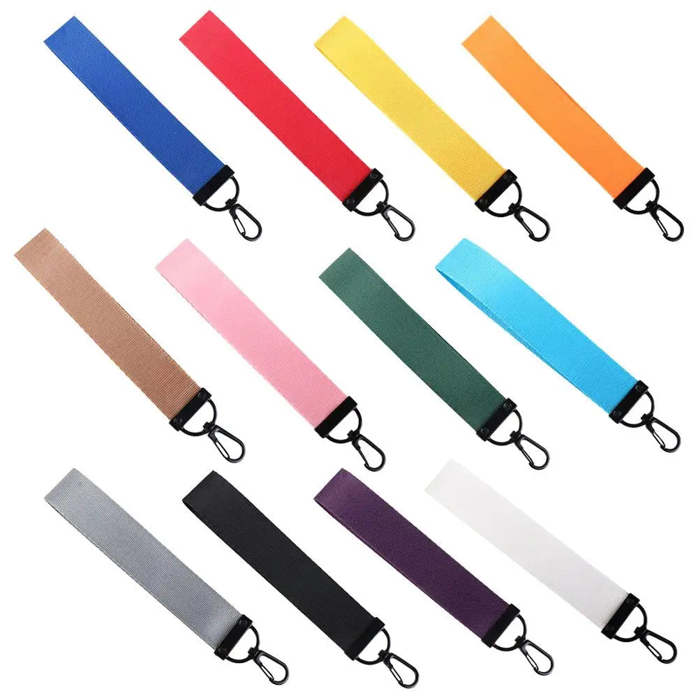 Solid Ribbon Keychain Lanyard – Bag Charm & Phone Strap Ribbon Keychain Lanyard PLUSH