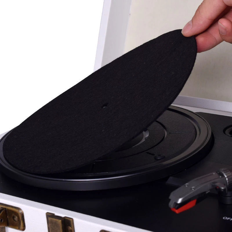 Felt Turntable Slipmat 3mm – LP Vinyl Record Anti-Slip Mat Turntable Slipmat PLUSH