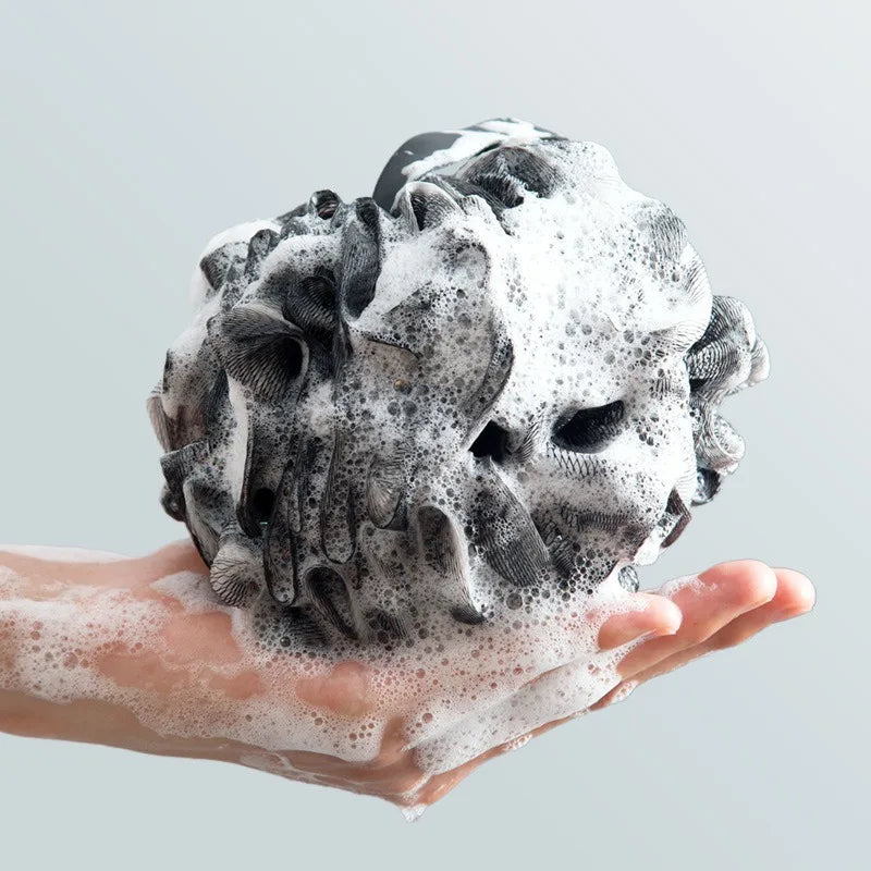 Exfoliating Body Scrubber – Silky Mesh Bath Ball for Smooth Skin Body Scrubber PLUSH