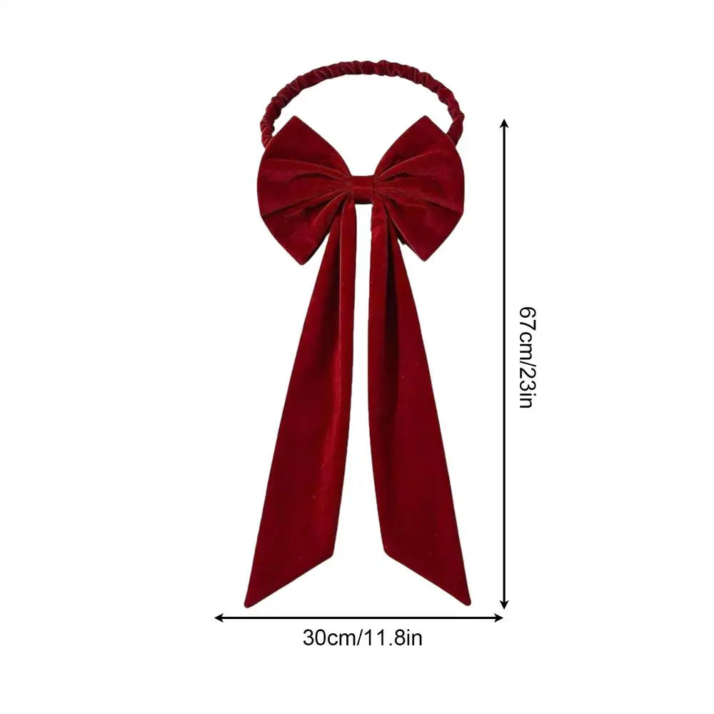 Satin Chair Sash Bow – Wedding, Holiday & Party Décor Chair Sash Bow PLUSH Red