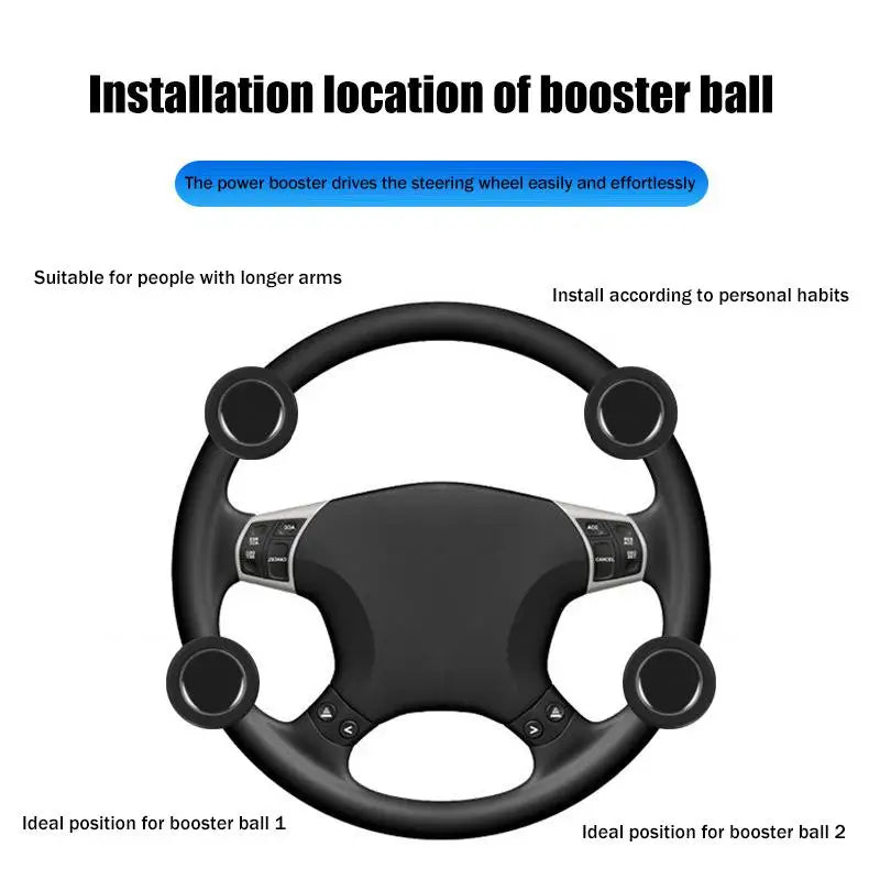 Universal Steering Wheel Spinner Knob with Ball Bearing – ABS Steering Wheel Knob PLUSH