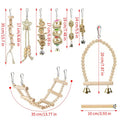 Parrot Bird Toy Set – Swing, Ladder, Perch & Bell 9pcs Bird Toy Set PLUSH Set