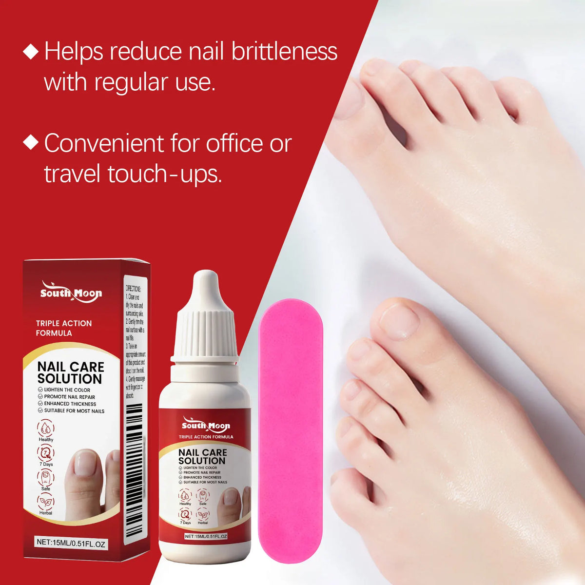 South Moon Nail Care Solution – Cuticle Softener & Nourisher Nail Care Treatment PLUSH