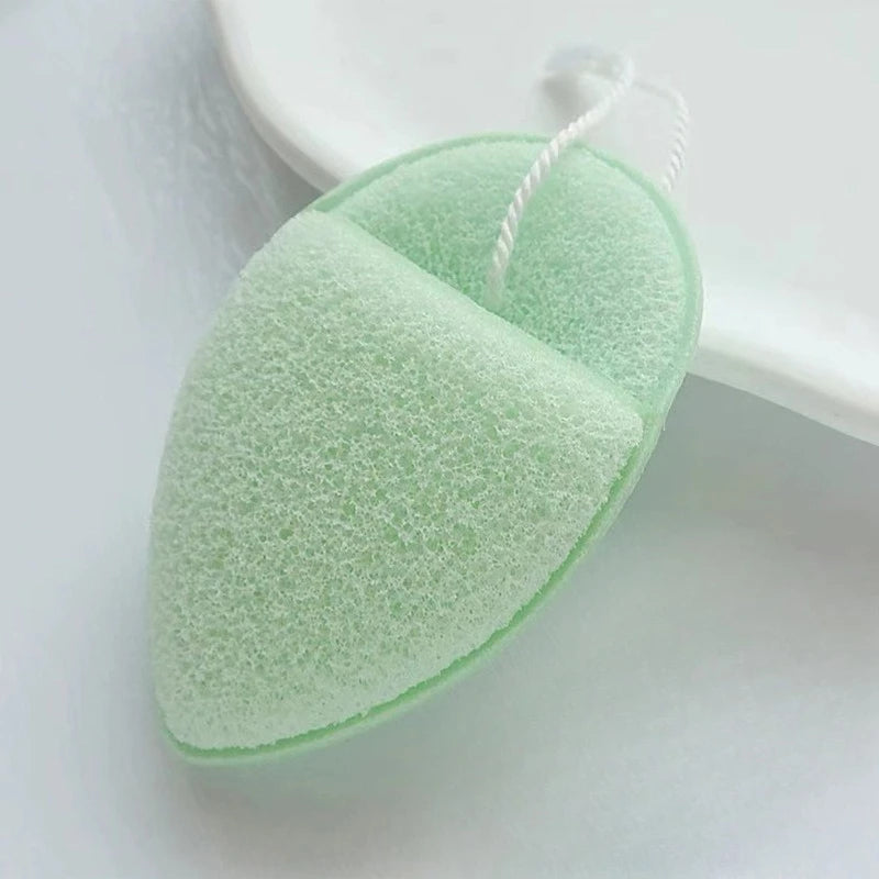 Natural Exfoliating Facial Cleansing Sponge – Deep Pore Cleanser Facial Cleansing Sponge PLUSH Green