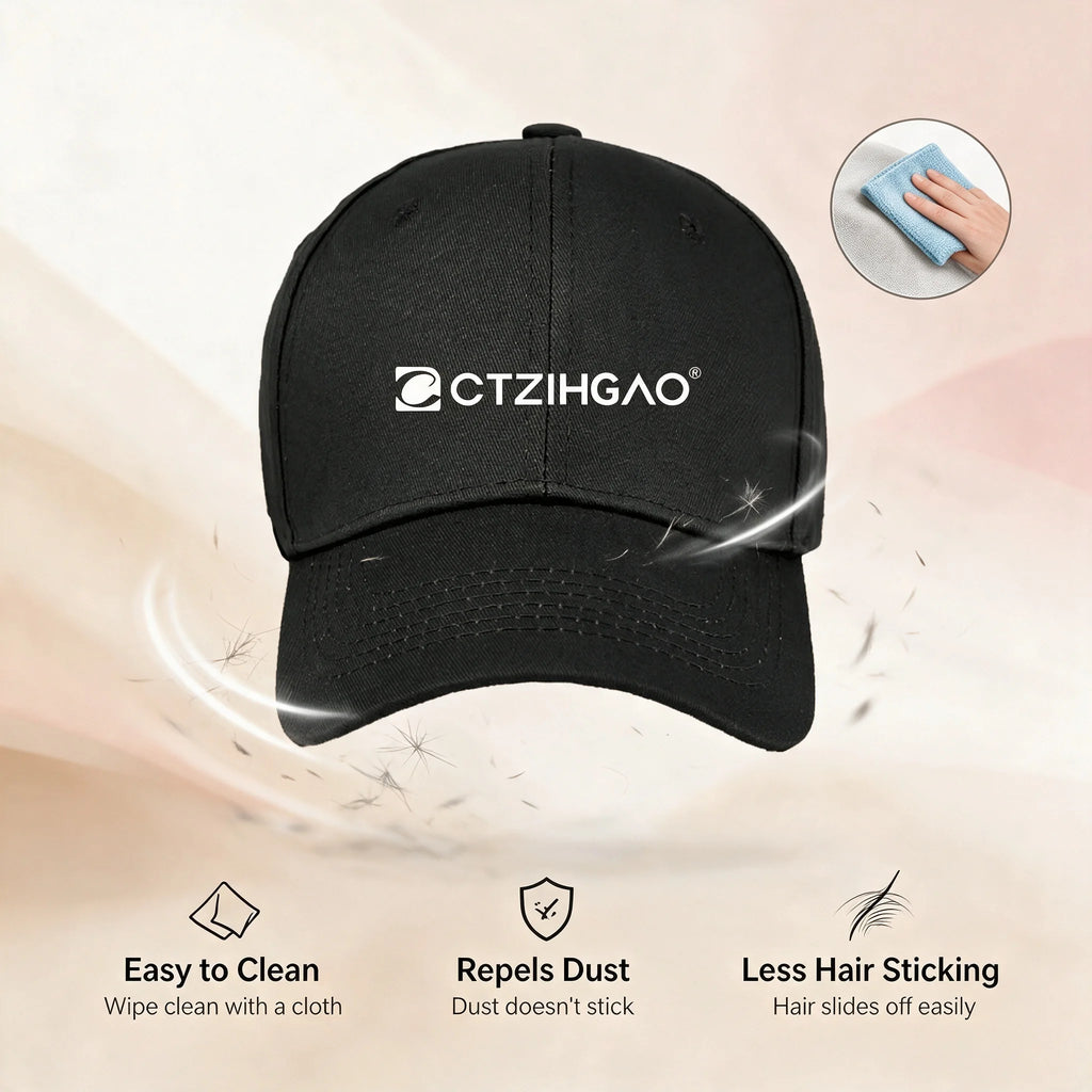 WANMEI Black Adjustable Barber Cap – Breathable Salon Work Hat Salon Work Cap PLUSH