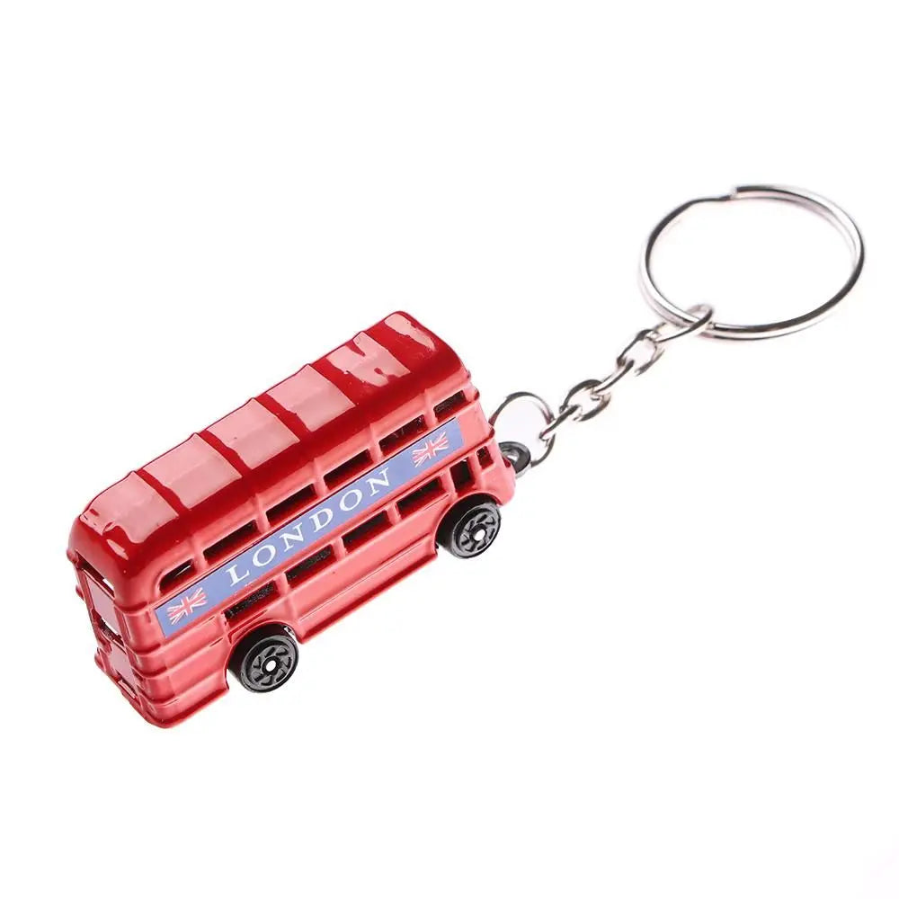 London Bus & Telephone Booth Key Chain | Fashion Key Ring Fashion Key Chain PLUSH