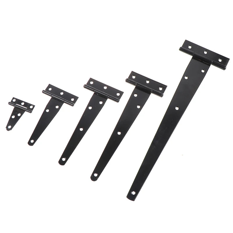 Black T-Shape Triangle Hinges – Cabinet, Gate & Shed Doors Door Hinge Hardware PLUSH