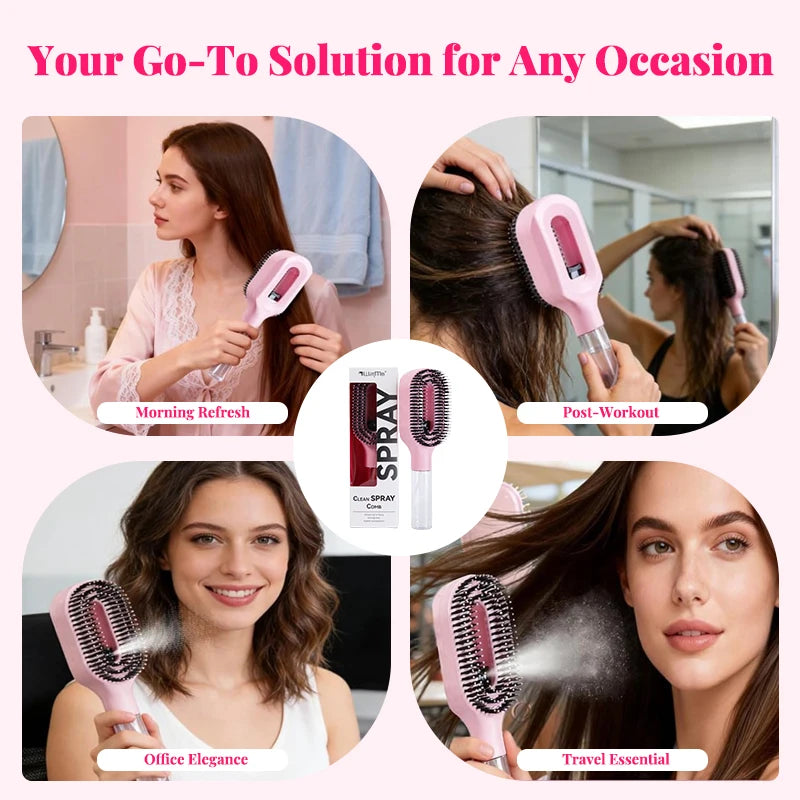 3-Piece Hair Care Set – Detangler Brush, Applicator & Scalp Massager Hair Care Tool Set PLUSH