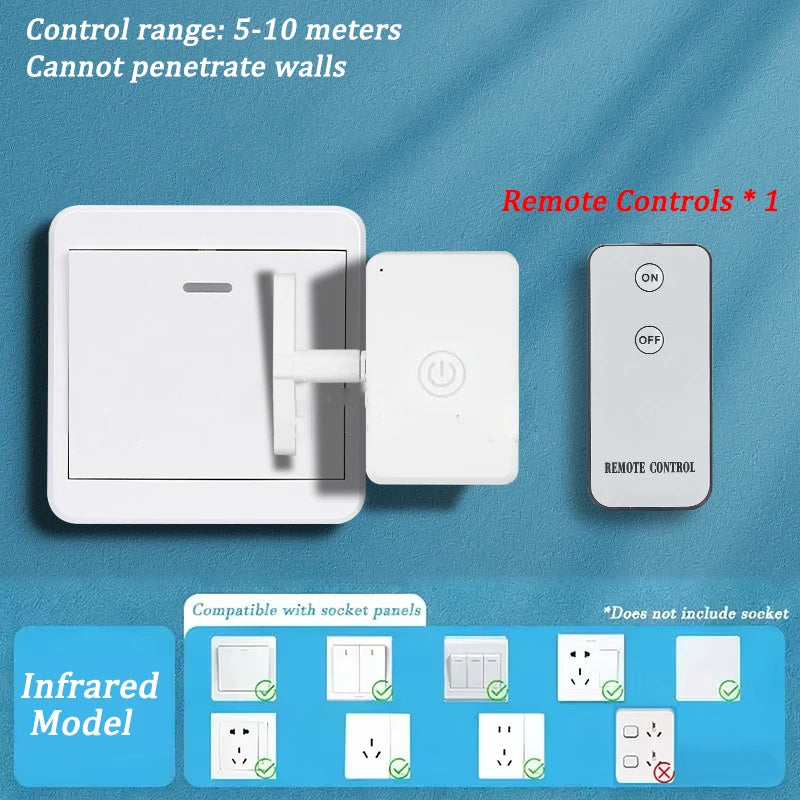 Wireless Smart Button Pusher – USB Rechargeable Remote Switch Smart Switch Robot PLUSH Infrared Model 1 CHINA