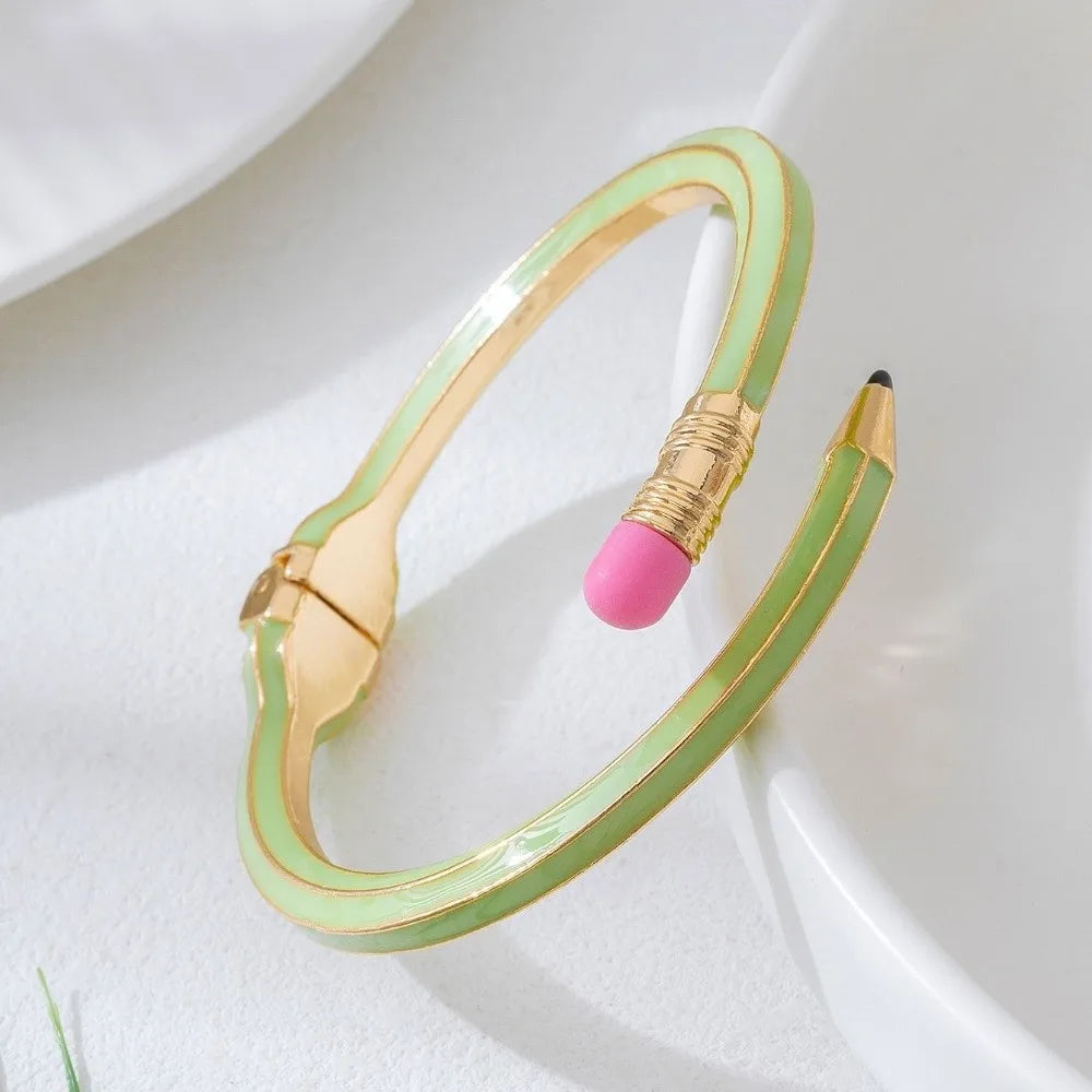 Open Cross Enamel Glitter Cuff Bracelet | Trendy Bangle Cuff Bracelet PLUSH
